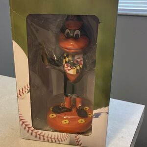 **New in Box** Baltimore Orioles Bird Bobblehead, crab mallet and Old Bay